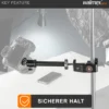 Walimex pro KX-20 Stativklemme mit Mittelsäule, Universal Schraubklemme bis 6 cm, 4x 1/4 Zoll Gewinde, Traglast 6 kg, für Kamera, Fotoblitz und Zubehör
