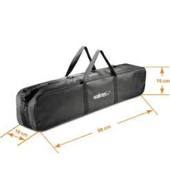 Walimex pro Lampenstativ Set mit Tasche, 3 verschiedene Lichtstative plus Transporttasche bis max. 256 cm Höhe, Blitzstativ belastbar max. 6 kg für Studio und Outdoor