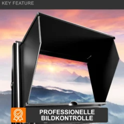 Walimex pro LCD Monitor Director II - Professioneller Video Screen - 24,6 cm / 9,7 Zoll / 1920 x 1080 Pixel, Full HD, 8-fach Zoom, HDMI Out - für Video DSLR Kamera