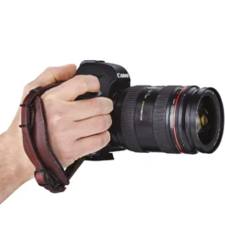 Walimex Pro Leder Handschlaufe Arca Swiss kompatibel für DSLR und Systemkamera mit Basisplatte aus Metall gepolstert