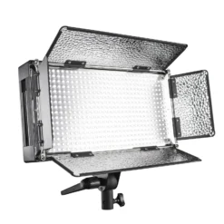 Walimex pro LED 500 Flächenleuchte 30 W, Flächenlicht Tageslichtversion, Videoleuchte mit robustem Metallgehäuse + Halterung, leistungsstarke Studioleuchte