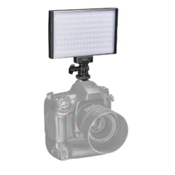 Walimex pro LED Niova 150 Bi Color Videoleuchte inkl. Akku, On-Camera Fotolampe 15 W, Videolicht mit einstellbarer Farbtemperatur 3200-566 K, Studiolicht dimmbar