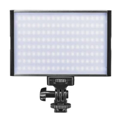 Walimex pro LED Niova 150 Bi Color Videoleuchte, On-Camera Fotolampe 15 W, Videolicht mit einstellbarer Farbtemperatur 3200-566 K, Studiolicht dimmbar