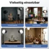 Walimex pro LED Niova 900 Bi Color und Stativ 2er Set mit 54 W LED Flächenleuchten, variabler Farbtemperatur und Lichtstativen
