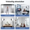 Walimex pro LED Niova 900 Daylight und Stativ 2er Set mit 54 W Flächenleuchten und höhenverstellbaren Lichtstativen