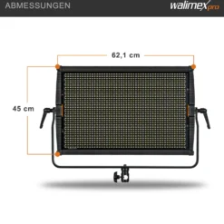 Walimex pro LED Niova 150-F Pro Flächenleuchte, 150 W Flächenlicht mit Bi-Color, Studioleuchte Helligkeit dimmbar, Videoleuchte mit Funksteuerung oder DMX512