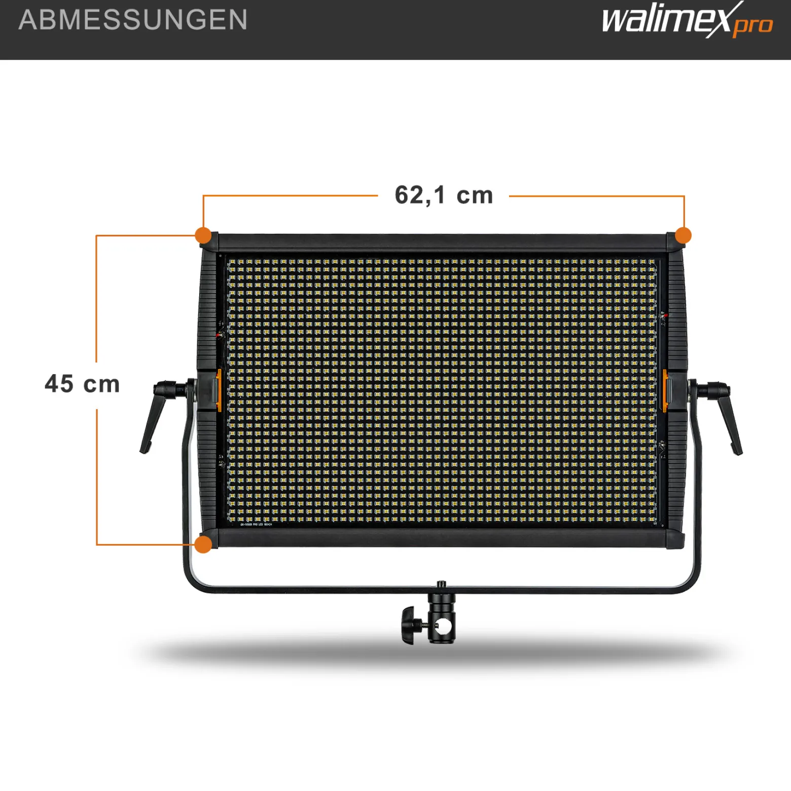 Walimex pro LED Niova 150-F Pro Flächenleuchte, 150 W Flächenlicht mit Bi-Color, Studioleuchte Helligkeit dimmbar, Videoleuchte mit Funksteuerung oder DMX512