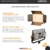 Walimex pro LED Niova 600 Plus Bi-Color Flächenleuchte, dimmbare Videoleuchte, Studioleuchte mit Fernbedienung, mobiles Dauerlicht inkl. Transporttasche