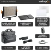 Walimex pro LED Niova 900 Plus Bi Color Videoleuchte, dimmbare Flächenleuchte, Studioleuchte mit Fernbedienung, 54 W Studiolicht, leistungsstarkes Streaming-Licht