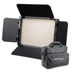 Walimex pro LED Niova 900 Plus Bi Color Videoleuchte, dimmbare Flächenleuchte, Studioleuchte mit Fernbedienung, 54 W Studiolicht, leistungsstarkes Streaming-Licht