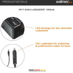 Walimex pro LED Niova 900 Plus Bi Color mit Lampenstativ & NP-F Akku, dimmbare Flächenleuchte, Lampenständer mit Federdämpfung, Studioleuchte mit Fernbedienung