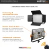 Walimex pro LED Niova 900 Plus Daylight Videoleuchte 54 W, dimmbare Flächenleuchte, professionelle Leuchte mit Tageslicht, Studioleuchte mit Fernbedienung