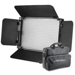 Walimex pro LED Niova 600 Plus Daylight Videoleuchte 36 W, dimmbare Flächenleuchte, professionelle Leuchte mit Tageslicht, Studioleuchte mit Fernbedienung