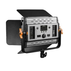 Walimex pro LED Niova 900 Plus Daylight Videoleuchte 54 W mit Lampenstativ, dimmbare Flächenleuchte Tageslicht 5600 K, Studioleuchte mit Fernbedienung