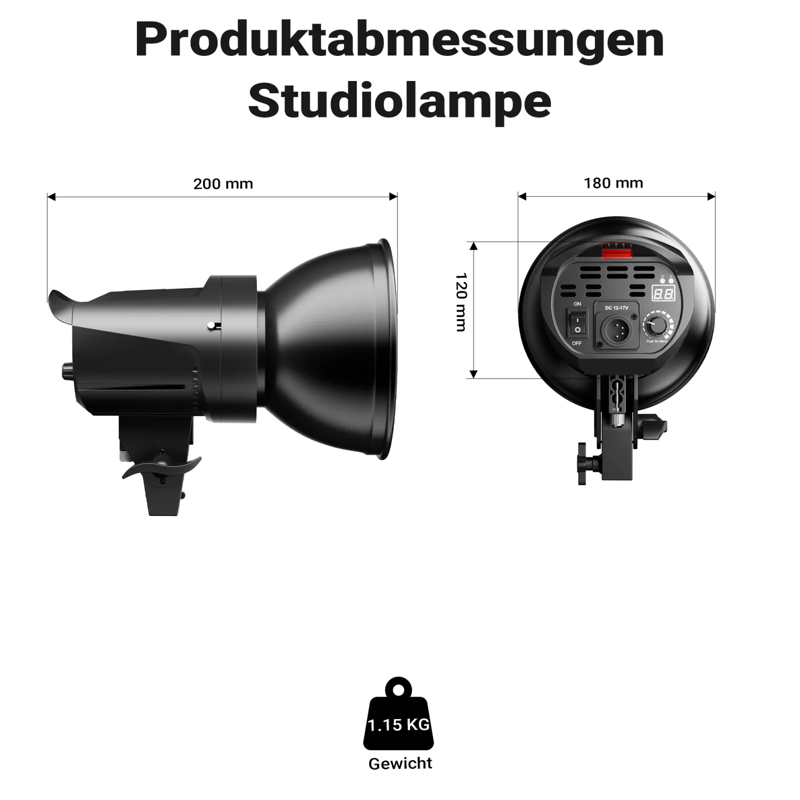 Walimex pro LED Niova 60 Plus + Stativ 2er Set, LED Studioleuchten mit Bowens-Reflektor und Soft Diffusor plus Lampenstative bis 215 cm Arbeitshöhe