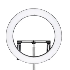Walimex pro LED Ringleuchte 500 Bi-Color, dimmbares Ringlicht 32 W, Leuchtring mit einzeln schatlbaren Sektoren, Selfie Licht mit umfangreichem Zubehör