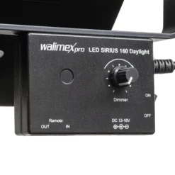 Walimex pro LED Sirius 160 Daylight Flächenleuchte, leistungsstarkes 65 W Flächenlicht, Tageslicht Videoleuchte 5600 K, Studioleuchte mit Aluminium-Gehäuse, Passivkühlung