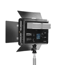 Walimex pro LED 500 Versalight Bi Color Flächenleuchte inkl. Lampenstativ, leistungsstarke Videoleuchte 32 W, Studioleuchte mit Fernbedienung, vollwertige Studio-Beleuchtung