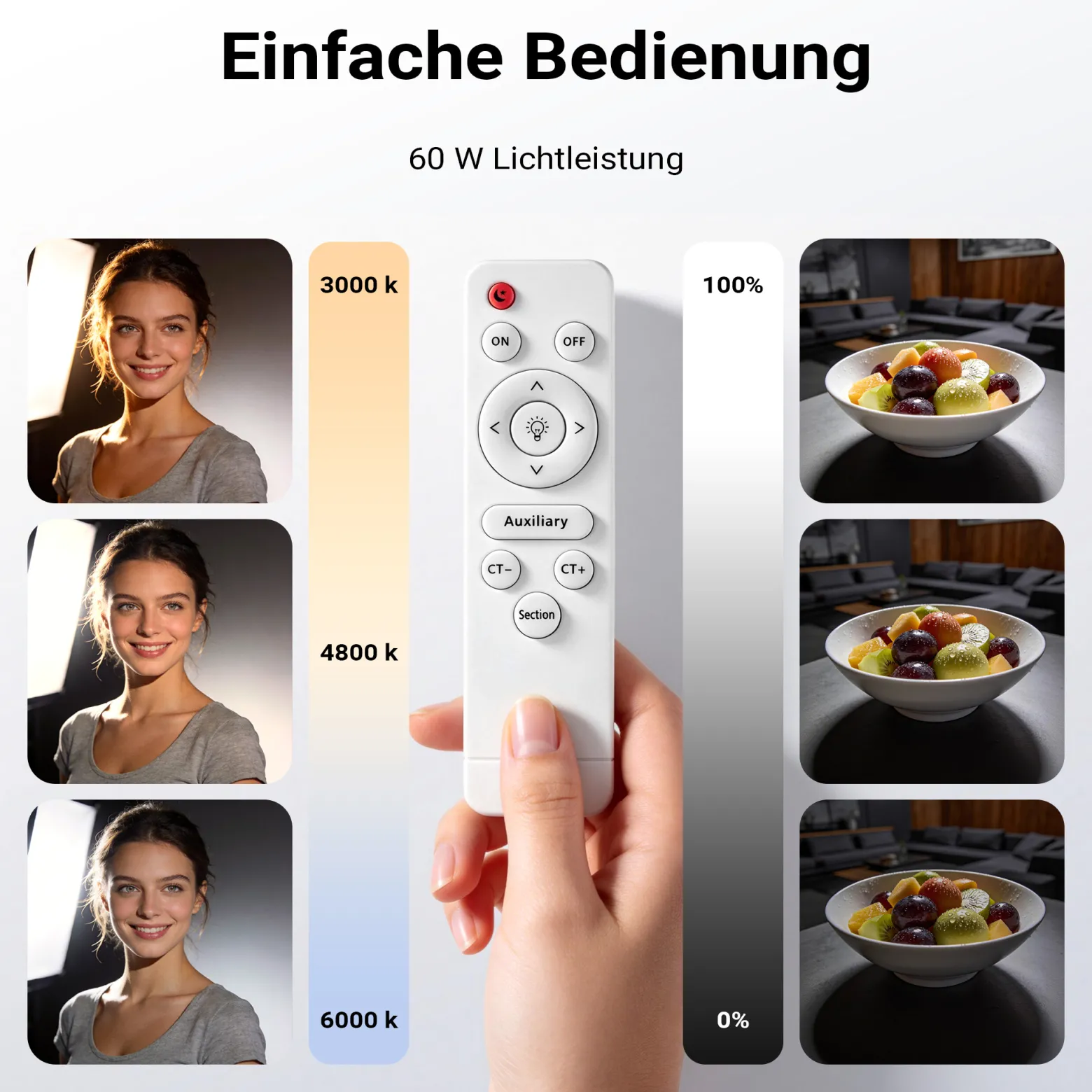 Walimex pro LED 60 W Softbox + Stativ Set, Video-Beleuchtung mit Lampenstativ 68-200 cm für LED Panels, Leuchten & Studioblitze