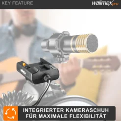 Walimex pro Macro LED Ringlicht DSR 232, Ringleuchte 14 W mit 232 LEDs, stufenlos dimmbares Videolicht