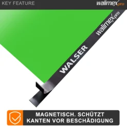 Walimex pro Magnet-Beschwerungsband Magnetband 2,7 m, Magnetstreifen zur Beschwerung von Papier Hintergrund und Hintergrundstoff für Fotostudio