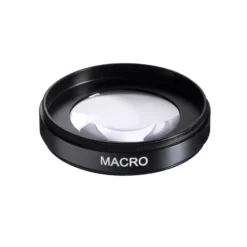 Walimex pro Makro Fish Eye Vorsatzlinse - 0.42 x 58 mm - für Fisheye und Makroeffekte - Konverter mit abschraubbarer Makrolinse - mit Linsenbeutel - Kamera und Foto Zubehör