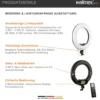Walimex pro Medow 960 Pro LED-Ringlicht, Ringleuchte Bi-Color 3200-5500 K, dimmbare Videoleuchte mit Fernbedienung 96 W, kompatibel mit verschiedenen Lampenstativen