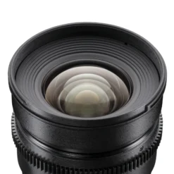 Walimex Pro 16mm 1:2,2 VCSC Video- und Foto Weitwinkelobjektiv (Filtergewinde 77mm, Gegenlichtblende, Zahnkranz, stufenlose Blende und Fokus) kompatibel mit Sony E Objektivbajonett schwarz