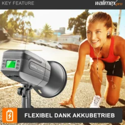 Walimex pro Mover 400 TTL Fotostudio-Blitzlicht 400 W 1/10000 s Schwarz, Grau - Fotostudio-Blitzlichter, Akkublitz Mover 400 TTL