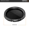 Walimex pro ND-Fader Graufilter vergütet 52 mm ND2-ND400 - Objektiv Filter aus hochwertigem optischem Glas, mit Metallfassung und Schutzhülle - Foto Zubehör