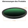 Walimex pro ND2-ND400 Fader Slim 49 mm variabler Graufilter mit 9 Blendenstufen, ND Filter mit 18-lagiger Beschichtung, Objektivfilter mit 4,3 mm Slimfassung