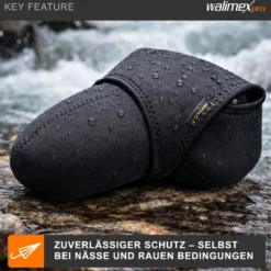 Walimex pro Neopren Kamera-Schutzhülle L 23 x 16 x 14 cm für große Kameras mit angesetztem Objektiv bis max. 23 cm Tiefe