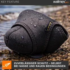 Walimex pro Neopren Kamera-Schutzhülle S 15 x 12 x 7 cm für kleine Kameras mit angesetztem Objektiv bis max. 15 cm Tiefe