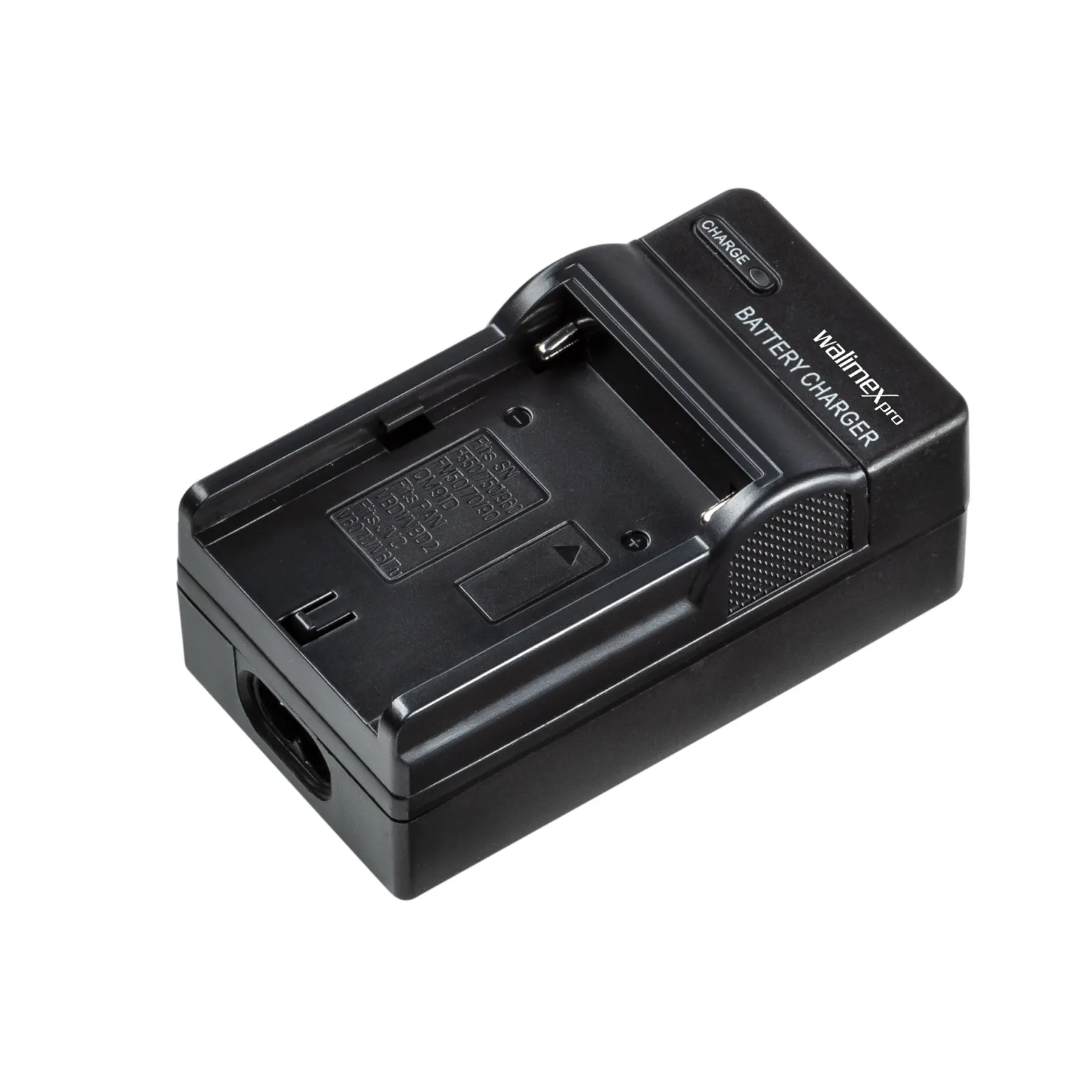 Walimex pro NP-F Akku-Ladegerät - 85 x 40 x 35 mm / 1000 mA - mit LED Anzeige, 12 V Ladekabel, automatischer Abschaltung - Zubehör für Fotografen