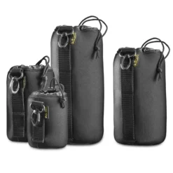 Walimex pro Objektivbeutel-Set NEO11 Modell 300 4er Set aus Größe S-XL Neopren Objektivtaschen, Schutzbeutel für Kameraobjektiv