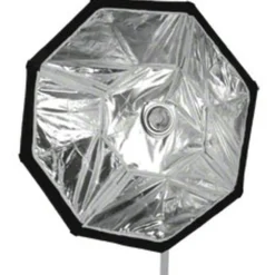 Walimex pro Octagon Plus Softbox - 900 x 900 x 450 mm - mit Diffusoren, Grid, golden-silbernem Einsatz und Tasche - Lichtformer für Porträt- und Peoplefotografie