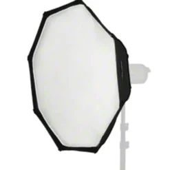 Walimex pro Octagon Plus Softbox - 900 x 900 x 450 mm - mit Diffusoren, Grid, golden-silbernem Einsatz und Tasche - Lichtformer für Porträt- und Peoplefotografie