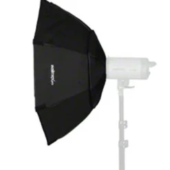 Walimex pro Octagon Plus Softbox - 900 x 900 x 450 mm - mit Diffusoren, Grid, golden-silbernem Einsatz und Tasche - Lichtformer für Porträt- und Peoplefotografie