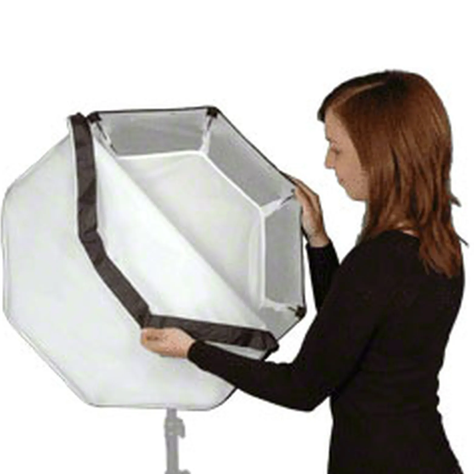 Walimex pro Octagon Softbox Ø60 cm – passend für Portraits & Peoplefotografie, schneller Aufbau, weiches Licht, inkl. Diffusoren & Transporttasche