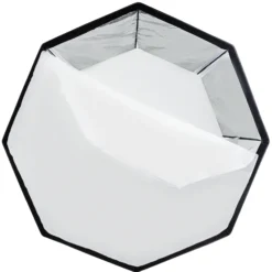 Walimex pro Octagon Softbox Plus Orange Line 120 cm - 900 x 1200 x 1200 mm - mit golden-silbernem Einsatz - schwarz-weiß - Fotografie Zubehör Studio Outdoor People Porträt