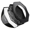 Walimex pro Octagon Softbox Plus Orange Line 90 cm - 600 x 900 x 900 mm - mit golden-silbernem Einsatz - schwarz-weiß - Lichtformer inkl. Adapters für Aurora/Bowens