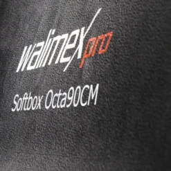 Walimex pro Octagon Softbox Plus Orange Line 90 cm - 600 x 900 x 900 mm - mit golden-silbernem Einsatz - schwarz-weiß - Lichtformer inkl. Adapters für Aurora/Bowens