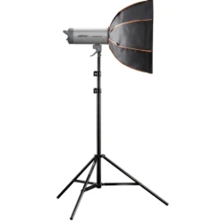 Walimex pro Octagon Softbox Plus Orange Line 60 cm - 450 x 600 x 600 mm - mit golden-silbernem Einsatz - schwarz-weiß - Fotografie Zubehör Studio Outdoor People Porträt