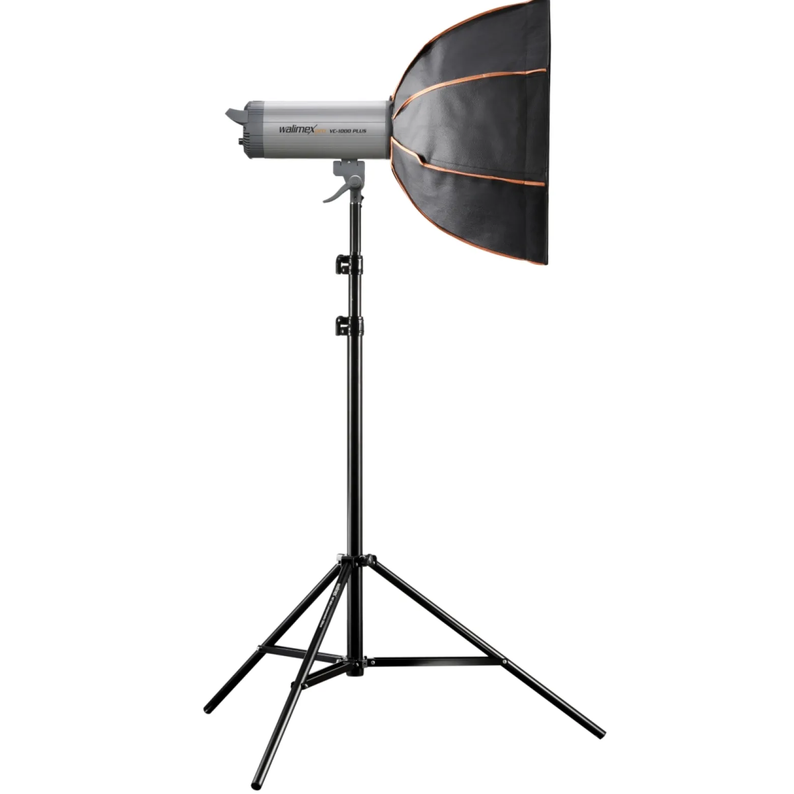 Walimex pro Octagon Softbox Plus Orange Line 60 cm - 450 x 600 x 600 mm - mit golden-silbernem Einsatz - schwarz-weiß - Fotografie Zubehör Studio Outdoor People Porträt