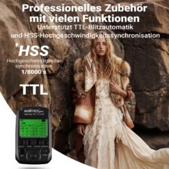 Walimex pro Operator TTL T-C kompatibel mit Canon Kamera, Funk Fernbedienung Auslöser für Newcomer, Emerger, Campaigner, Stager und Mover 200/400 TTL