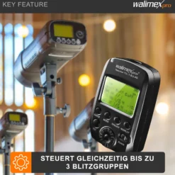Walimex pro Operator TTL T-S geeignet für Sony Kamera, Funk Fernbedienung und Funk Auslöser für Newcomer, Emerger, Campaigner, Stager und Mover 200/400 TTL, Transmitter