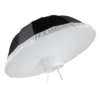 Walimex pro Parabol Reflexschirm schwarz/silberfarben Ø 129 cm + Diffusor – Lichtformer Set für Fotografie und Videografie