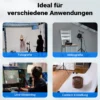 Walimex pro Parabol Reflexschirm schwarz/silberfarben Ø 165 cm + Diffusor – Lichtformer Set für Fotografie und Videografie