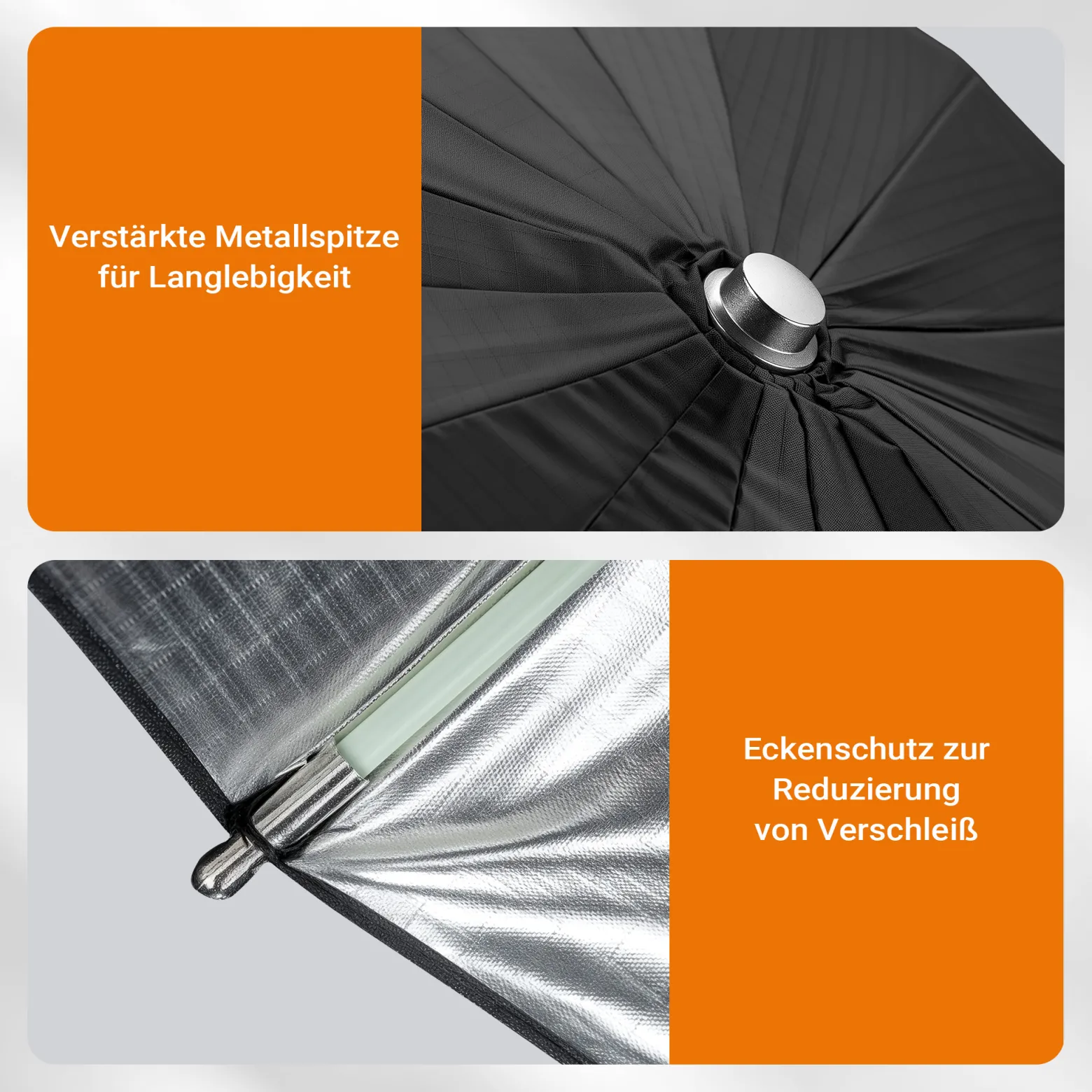 Walimex pro Parabol Reflexschirm schwarz/ silberfarben Ø 105 cm für kontrastreiches Licht