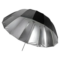 Walimex pro Parabol Reflexschirm schwarz/ silberfarben Ø 105 cm für kontrastreiches Licht